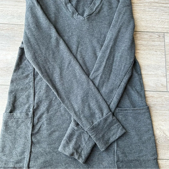 Bamboo  Jersey From Brandwear V Neck Big Pockets Sweatshirt - Picture 8 of 15